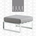 thumbnail image 1 of Elle Decor Mirabelle Pouf d'Extérieur Gris et Blanc Français, 1 of 6