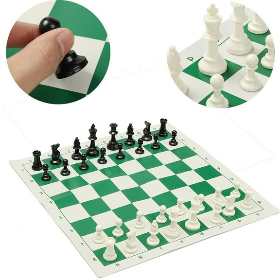 Ludlz Portable 32 Pieces Intelligence Contemporary Tournament Chess Set Travel Game