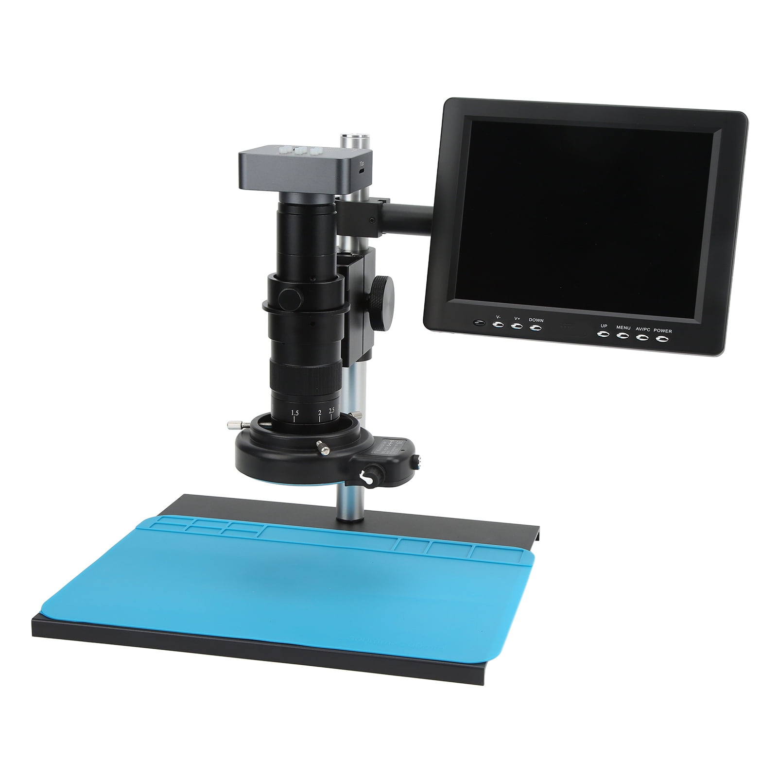 Industry Microscope Camera Kit, 48MP HD Industrial Microscope 144LED