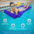 thumbnail image 5 of VOS Extreme Dimpled Swimming Pool Loungerâ€“Premium Ultra Buoyant Foam Mat for Adults - Pool Floats Accessory for Relaxing in Pools,Lakes,Beaches and Water Parks-UV & Chlorine Resistant(Capri Blue), 5 of 8