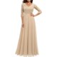 thumbnail image 1 of Women Elegant Maxi Long Evening Dress Solid Color Lace Patchwork Backless V Neck High Waist Dress Wedding Party BridesmaidXL Gao Jinjia LED, 1 of 2