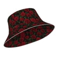 thumbnail image 2 of Naloa Rose Reflective Double-Sided Bucket Hat, Sun Hat, Soft and Breathable for Gardening, Beaching, Camping, Hiking, Fishing, 2 of 9