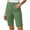 Green, variant on Women Solid Stretch Twill Shorts Thin Waist Pull On Regular Hiking Shorts Bermuda Summer Casual with Pockets