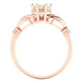 thumbnail image 4 of Claddagh Engagement Ring for Women - 1.06ct Natural Morganite in 14K Rose Gold Promise Ring, 4 of 6