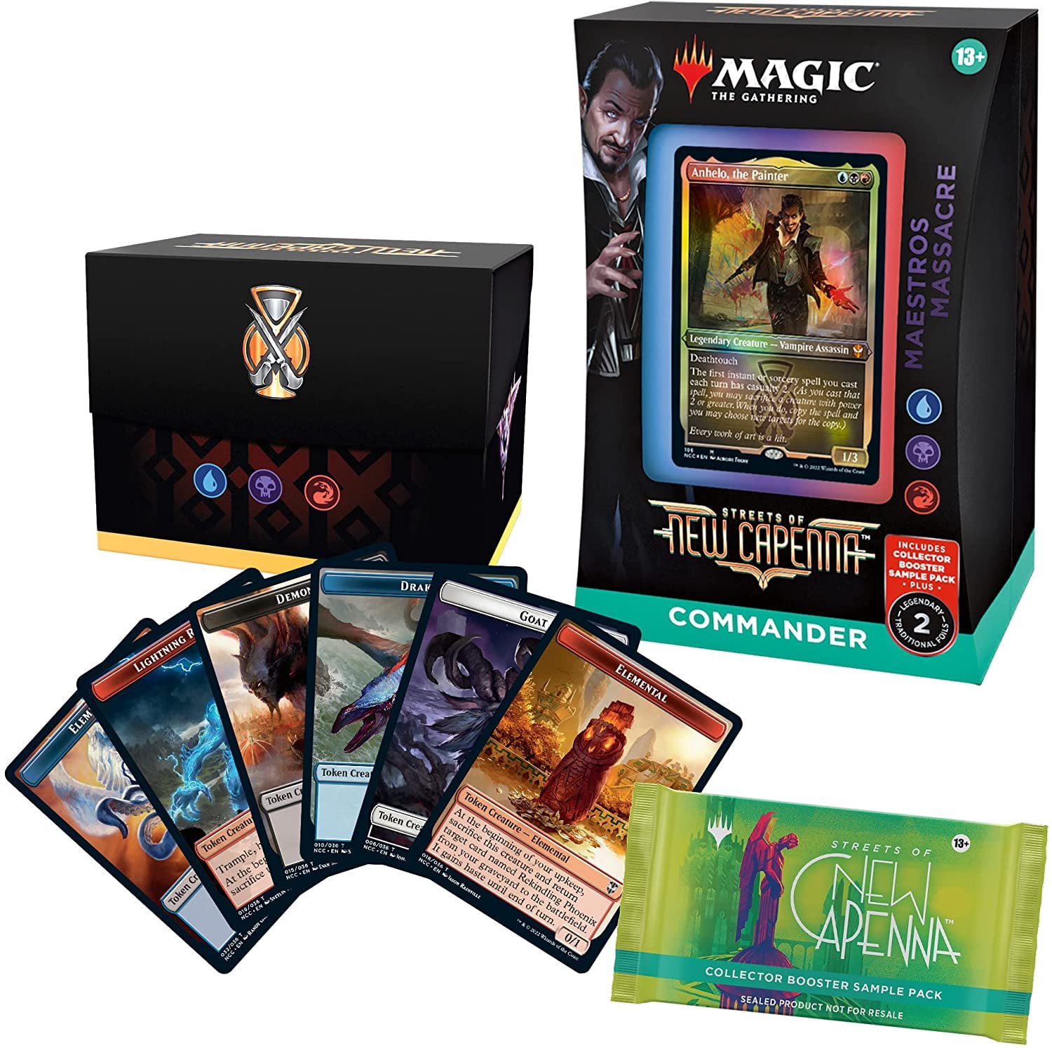 Magic: The Gathering Streets of New Capenna Commander Deck – Maestros  Massacre + Collector Booster Sample Pack - Walmart.com