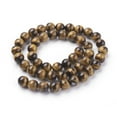 thumbnail image 2 of 1 strand Natural Tiger Eye Beads Strands Grade A Round Goldenrod 10mm, 2 of 3