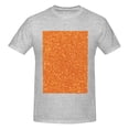 thumbnail image 4 of Bingfone Orange Glitter Men'S Loose Fit Short-Sleeve Pocket T-Shirt, 4 of 7