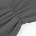 thumbnail image 4 of Stamzod Maternity Clothes Fall Long Sleeve Zip Up Hoodies Solid Color Pregnant Sweatshirt with Hood Casual Maternity Coat for Women Dark Gray L, 4 of 9