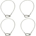 thumbnail image 1 of 5/64 x Stainless Steel Cable Rope Loop Heavy Duty Bicycle Lock Hook Flexible Security Cable Lock and Chain for Luggage Hanging Light Plant Picture Stainless Steel, 1 of 5