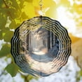 thumbnail image 2 of 3D Metal Hanging Wind Spinners for Yard & Garden - Elegant Spiral Design with Snowflake Patterns Perfect for Winter Decor Outdoor Art and Tranquil Atmosphere, 2 of 6
