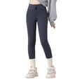 thumbnail image 3 of ZHOGXU Fashion Summer High Waist Solid Color Leggings Kids Girls Pants Comfortable Everyday Wear, 3 of 6