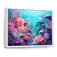 thumbnail image 2 of Designart "Adorable Pink Seaside Coral I" Coastal Coral Under Water Floater Framed Canvas Wall Art, 2 of 5