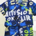 thumbnail image 7 of NIEWTR Kids Summer Outfits Toddler Boy Outfits 2T 3T 4T 5T Clothes Summer Kids Pattern Short Sleeve Button Down Shirt & Shorts Set(A1-Blue,18-24 Months), 7 of 7
