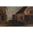 thumbnail image 2 of Frank Henry Shapleigh 24x16 Black Ornate Framed Double Matted Museum Art Print Titled: Baya Lane, St. Augustine, Florida (1887), 2 of 5