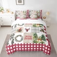 thumbnail image 2 of Homewish Merry Christmas 7-Piece Twin Bedding Sets,Wild Reindeer Silhouette Bedding Comforter Set,Red Cardinal Bird Sheet Sets For Girls Kids,Super Cozy Room Decor, 2 of 8
