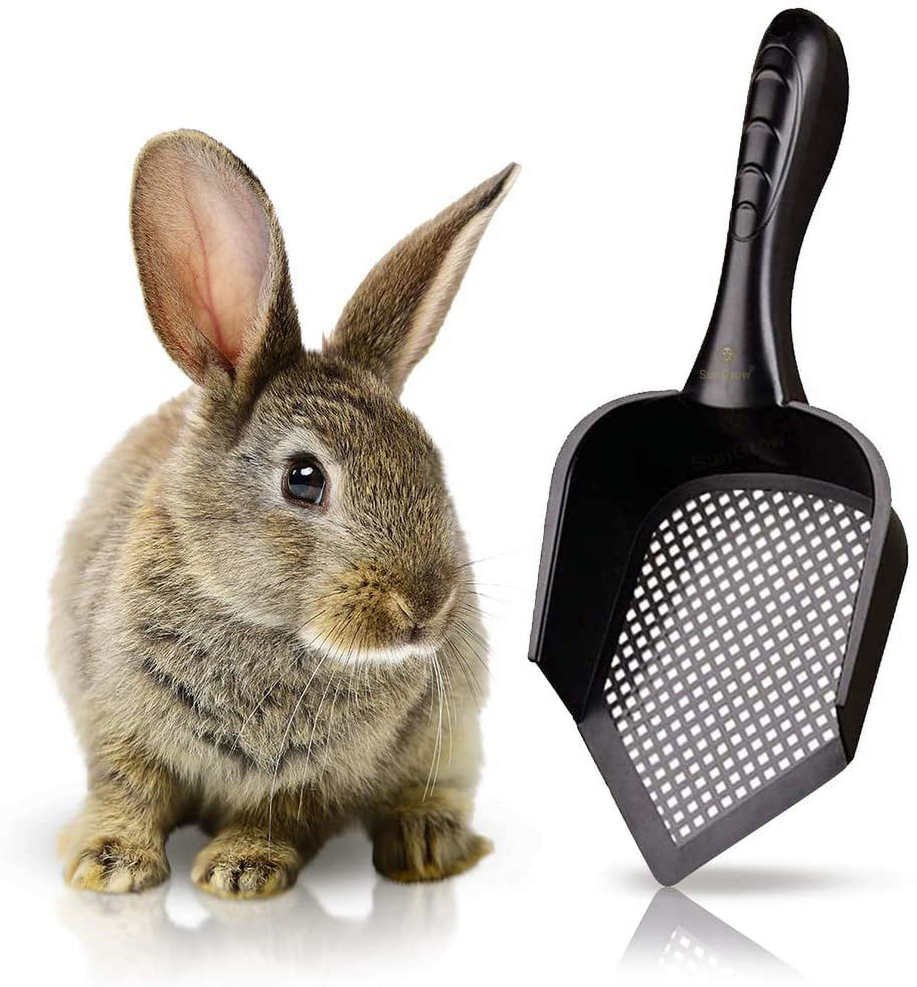 Litter Scoop for Rabbits Plastic Shovel with Deep Scatterproof Sides Pointed Edge Black 1 Pack Walmart
