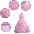 thumbnail image 4 of AJZIOJIRO Kids Toddler Flower Girls Vintage Floral Boho Lace Maxi Dress Baby Wedding Princess Party Communion Evening Formal Dance Gown 3-12Y, 4 of 9