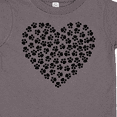 thumbnail image 4 of Inktastic Heart Made Of Paws, Dog Paws, Puppy Paws - Black Boys or Girls Toddler T-Shirt, 4 of 5