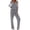 Grey, variant on Ekouaer Women Pajamas Set Long Sleeve Sleepwear Button Down Pjs Soft 2 Piece Loungewear with Long Pants