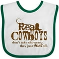thumbnail image 3 of Inktastic Real Cowboys Boys or Girls Baby Bib, 3 of 4