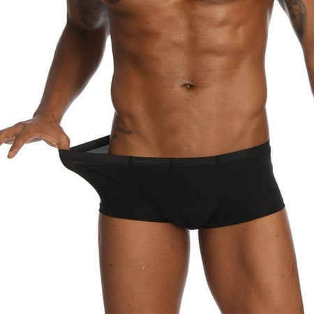 

Yunmic Mens Clearance Men s Fashion Casual Men s Fashion Ultra-thin Sexy ice Silk Ultra-thin Seamless Breathable Underwear