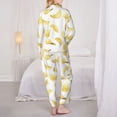 thumbnail image 3 of Pajama Sets for Women 2 Pcs, potato chips Button Down Long Sleeve Sleepwear Lounge PJ Sets, 3 of 6