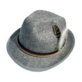 thumbnail image 3 of Fedora Hats for Men 20S Outfit Costume Jazz Hat for Outdoor Travel Dress, 3 of 9