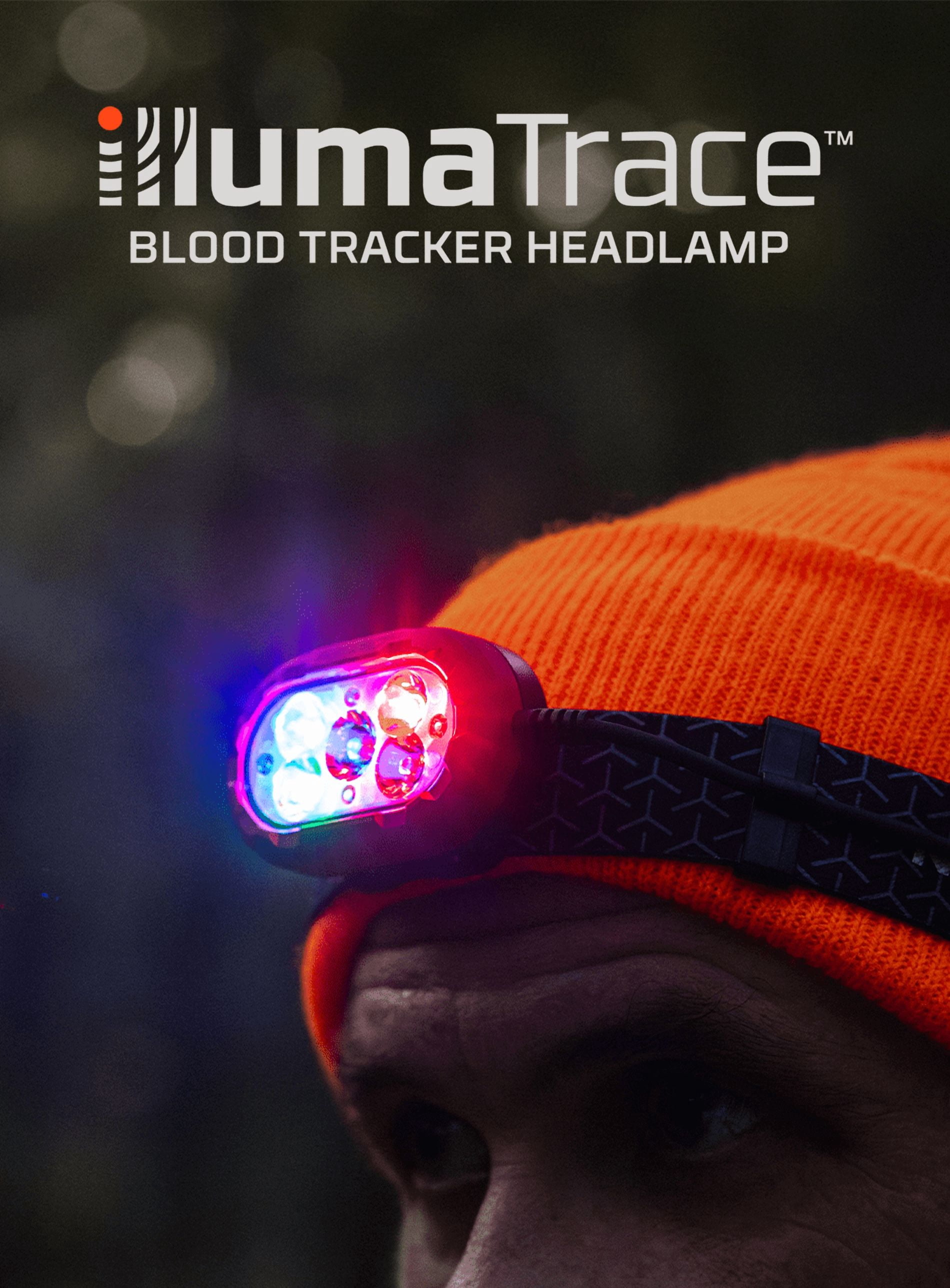 Illumatrace Blood Tracker Hunting Headlamp, For Hands-Free Animal Recovery