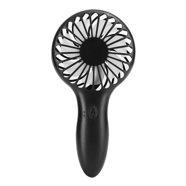 Mini ventilador de mano, sistema de refrigeración, suministros para el hogar y la oficina, 3 velocidades, escritorio, eléctrico, portátil, negro