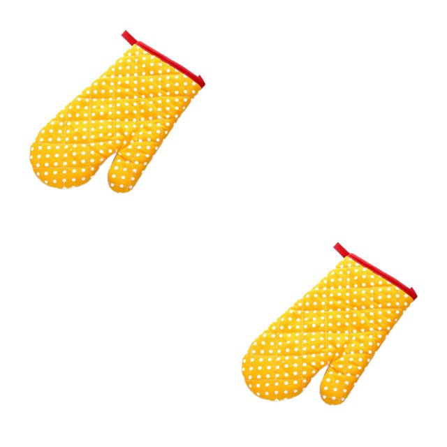Toystoory Resistencia al deslizamiento Manoplas de alta temperatura Guante para horno de microondas Manoplas para hornear de algodón con Type1 NO1