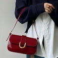 thumbnail image 3 of 587 Bolso Retro Con Hebilla Herradura para Axila Mano Bandolera Hombro Pu (rojo) Rojo, 3 of 9