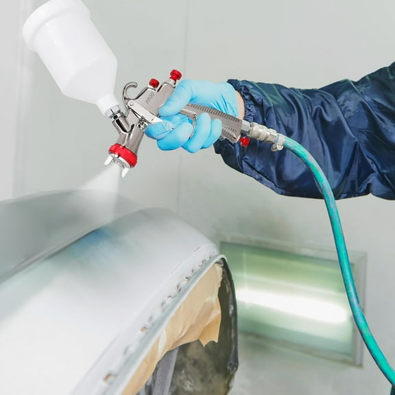 LVLP Spray Gun R500 1.3mm Gravity Feed Car Paint Spray Gun - Ideal Paint Sprayer for Automotive Basecoats, Clearcoats, Primers, Industrial & Woodworking Coatings
