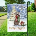 thumbnail image 3 of Merry Christmas Weimaraner Snowy Winter with Gifts Tree Decorations Garden Flag 12x18in Double Sided Weim Gray Ghost Dog Lover Outdoor Decor - 12020, 3 of 5