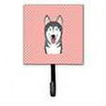 thumbnail image 2 of Carolines Treasures Checkerboard Pink Alaskan Malamute Leash or Key Holder 7Hx4.25W multicolor, 2 of 2