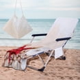 thumbnail image 1 of VBXOAE Beach Chair Cover and Beach Bag with Side Pockets Soft Microfiber Lounge Chair Towel Portable Non and Wrinkle Free Sunbathing Recliner Cover with Storage, 1 of 7