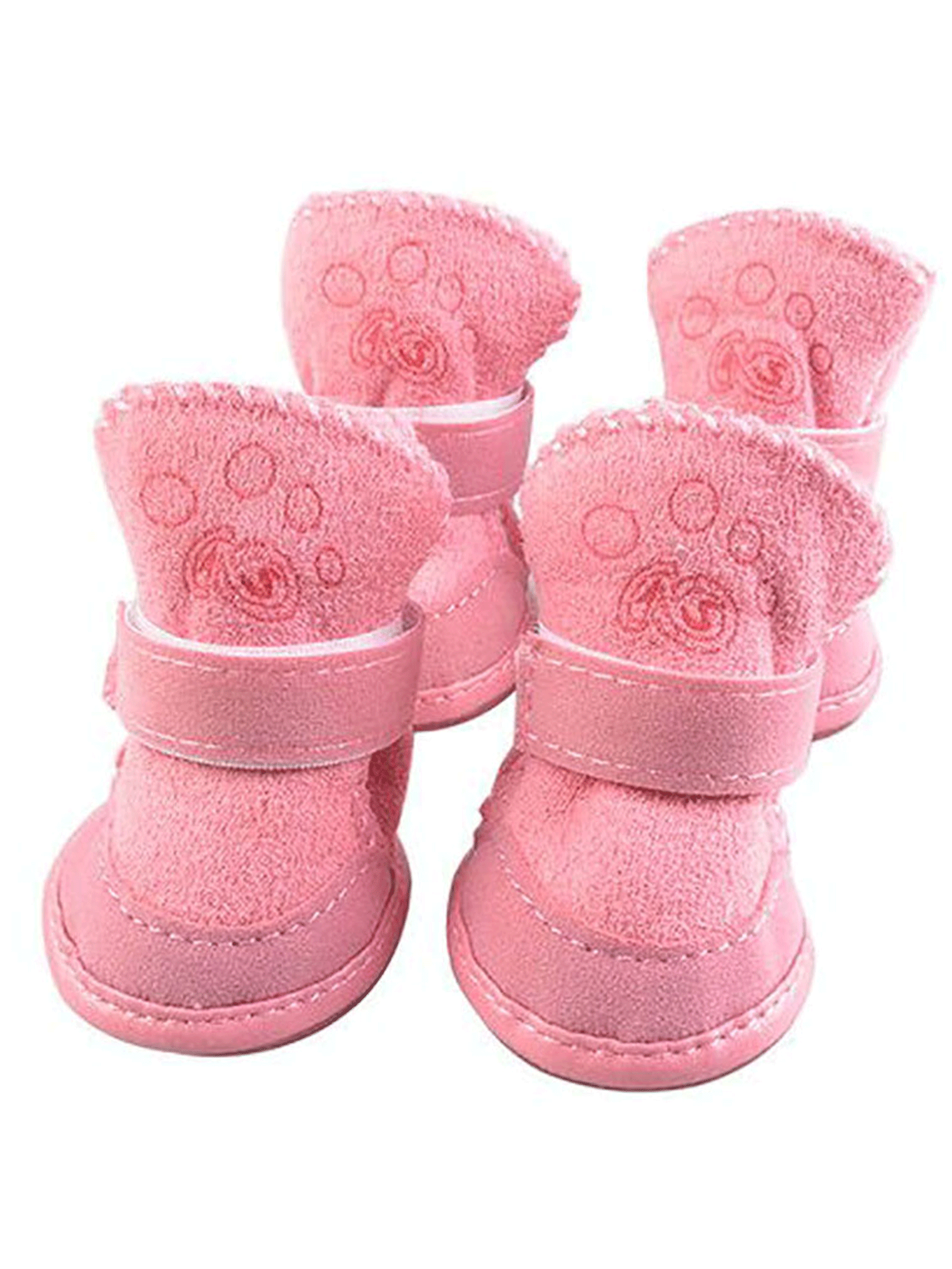 Topcobe Pet Puppy Shoes AntiSlip Snow Shoes, Sheep Cashmere Pet