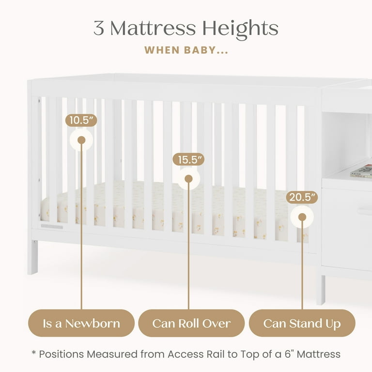 Delta Children Alice 5-in-1 Convertible Crib and Changer