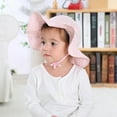 thumbnail image 2 of Ausyst Baby Hats Clearance! Infant Baby Cute Cotton Hat Summer Kids Princess Breathable Bucket Sun Hat Toddler Hat, 2 of 9