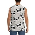 thumbnail image 4 of Daiia Cute Panda Printed Men's Tank Tops,Casual Soft Sleeveless Gym Muscle Shirts Bodybuilding Tee-Medium, 4 of 8
