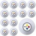 thumbnail image 3 of Pelotas de golf del equipo Pittsburgh Steelers de la NFL, tamaño reglamentario, paquete de 12 unidades, impresión a todo color del equipo duradera, 3 of 3
