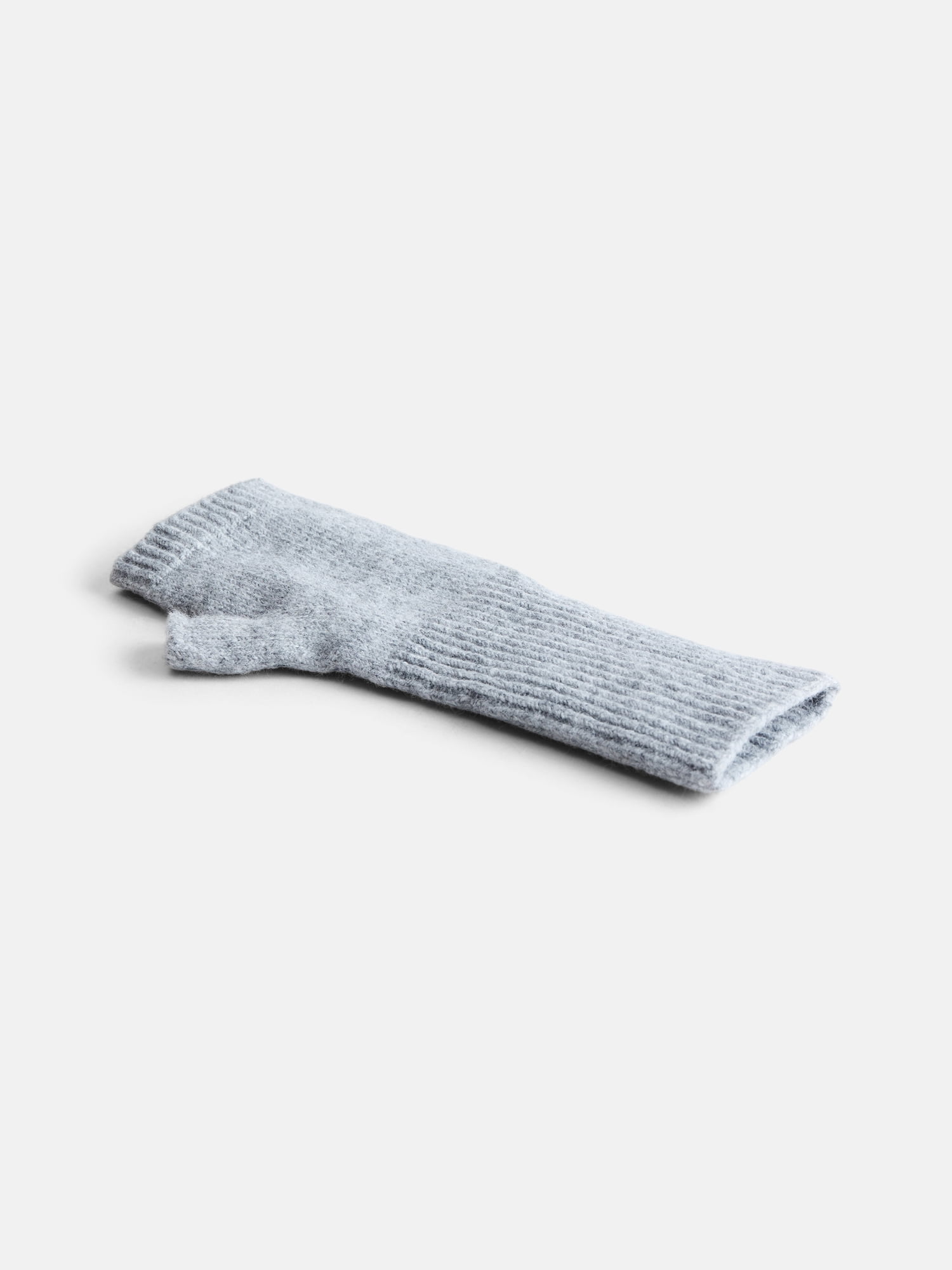 Time and Tru Women's Long Fingerless Gloves, Medium Grey, One Size