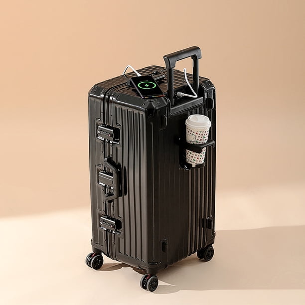 Conjuntos de equipaje duraderos de gran capacidad para hombre, Maleta con carga USB, viaje de embarque, 24/26/28/30/344, novedad de 2024