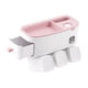 thumbnail image 1 of Soporte para cepillo de dientes de pared, dispensador automático de pasta de dientes, exprimidor para Rosa, 1 of 9