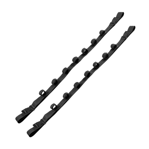 7829 2Pcs Fishing Rod Rack Horizontal Car Roof Fishing Poles Storage Carriers Belt