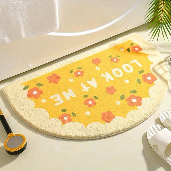 Wzzjkit Floor Mat Imitation Sheepskin Carpet Bathroom Toilet Floor Mat Toilet Absorbent Non Slip Mat Dirt Repellent Foot Mat Entry Door Mat