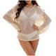 thumbnail image 1 of Camisetas de Manga Larga para las Mujeres de Color Sólido Top Casual, Camisa de Verano de Cuello Redondo para la Primavera Diaria Cover Ups, 1 of 9