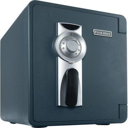 First Alert 2087F-BD Waterproof and Fire-Resistant Bolt-Down Combination Safe, 0.94 Cubic (Best Fire Burglary Safe)