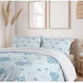 thumbnail image 6 of Ambesonne Cartoon Duvet Cover Set, Teddy Bear Letters, 2-Calking, Pale Blue Aqua, 6 of 6