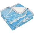 thumbnail image 2 of SKYSONIC Baby Kids Cozy Warm Throw Thermal Soft Bed Blanket 50x60 in Sea Waves Flannel Fleece Blanket, 2 of 5