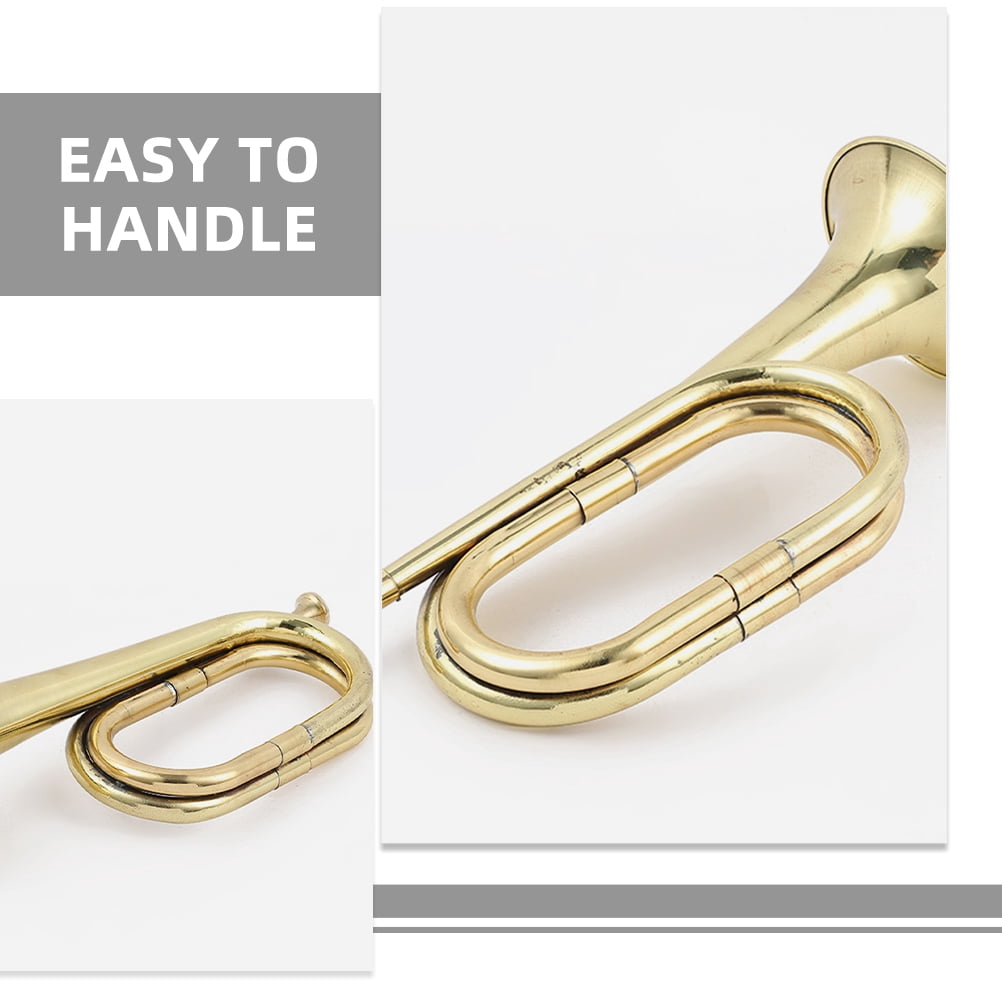 HONMEET Trumpet for Beginners and Enthusiasts, 1-Pack Musical Instrument, Compact 11.8 x 4.1 x 4.1 Inches, Quality Sound